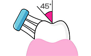 歯の裏側の磨き方
